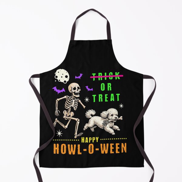 Item preview, Howl-O-Ween Skeleton Dog Trick or Treat Spooky designed and sold by d247.
