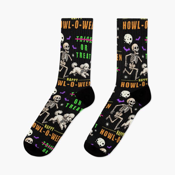 Item preview, Howl-O-Ween Skeleton Dog Trick or Treat Spooky designed and sold by d247.