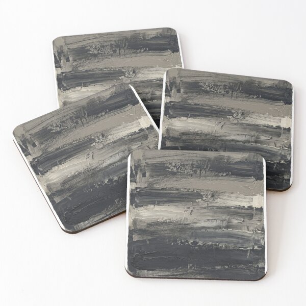 Item preview, Charcoal Layers – Textured Minimalist Abstract Painting designed and sold by Zaramodo.