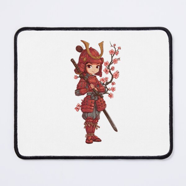 Item preview,  cute chibi samurai girl katana designed and sold by cutemakerotart.