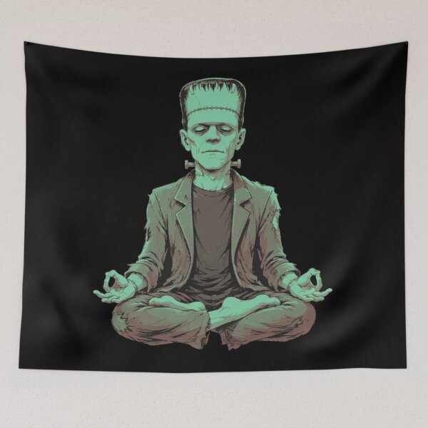 Item preview, Meditating Frankenstein  designed and sold by ClubVacay.