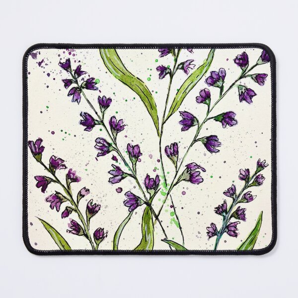 Item preview, Purple Wildflower Sprigs (Watercolor and Ink) designed and sold by TrazosDelSurArt.
