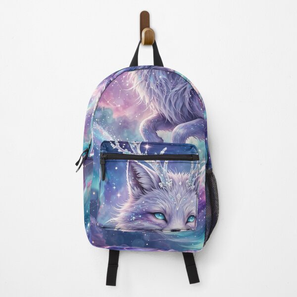 Item preview, Astral Guardian - Celestial Crystal Fox with Galaxy Fur and Aurora Tail designed and sold by Luminebo.