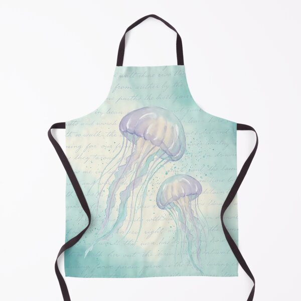 Item preview, Drifting in Calm – Watercolor Jellyfish Art Print designed and sold by Saxon Designs.