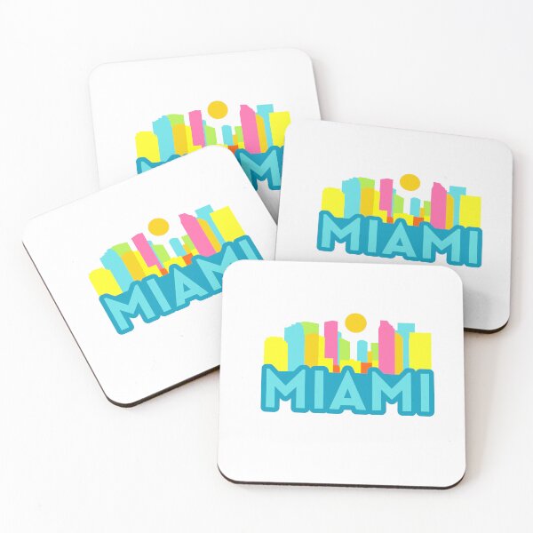 Item preview, Colorful Miami City Florida Cityscape designed and sold by mizam.