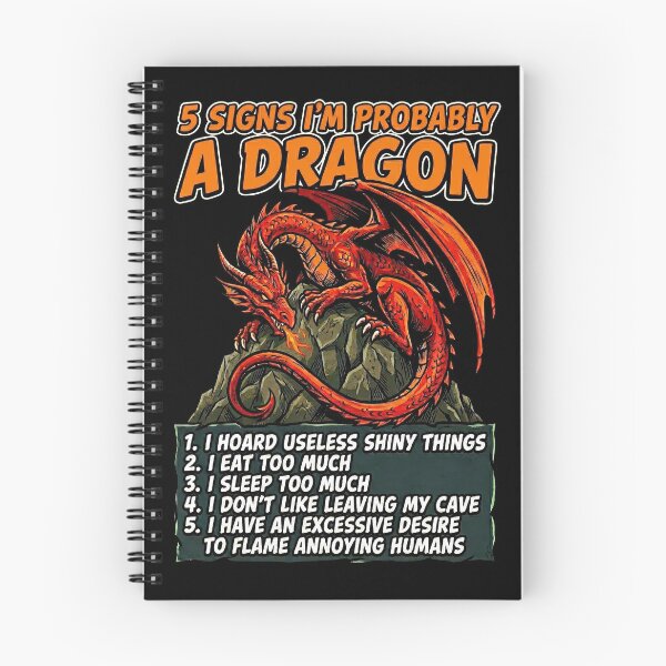 Item preview, 5 Signs I'm Probably A Dragon designed and sold by Art-Max.