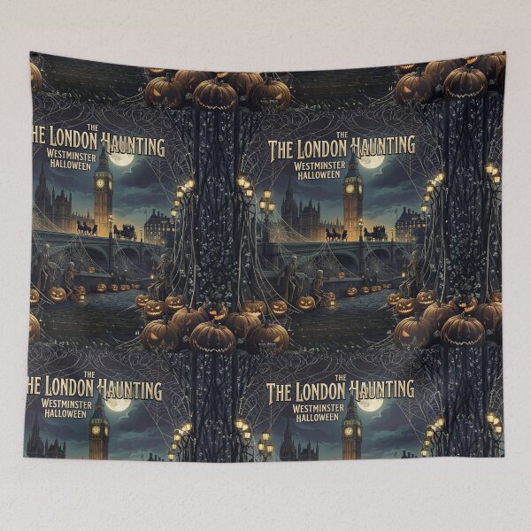 Item preview, London at Halloween, pumpkins, skeletons, pumpkins designed and sold by Coolparrotgirl.