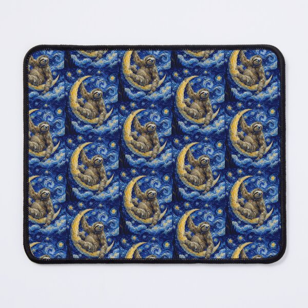 Item preview, Funny Sloth Starry Night Painting Cute Moon Stars Boys Girls Kids designed and sold by FurryHavenPH.