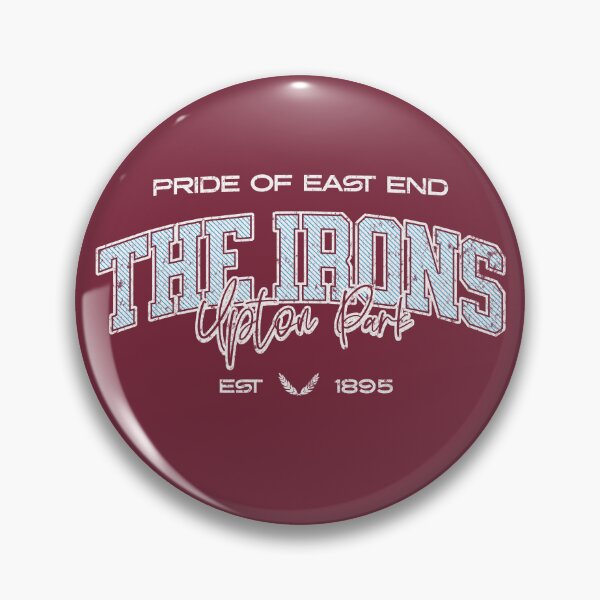Item preview, The Irons Upton Park Vintage Retro Soccer Football Streetwear designed and sold by Red-since-1892.