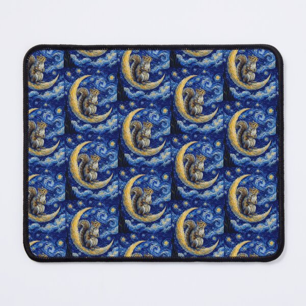 Item preview, Funny Squirrel Starry Night Painting Cute Moon Stars Boys Girls Kids designed and sold by FurryHavenPH.