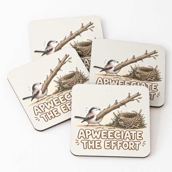 Item preview, Apweeciate the Effort Bird Humour designed and sold by ChirpInc.