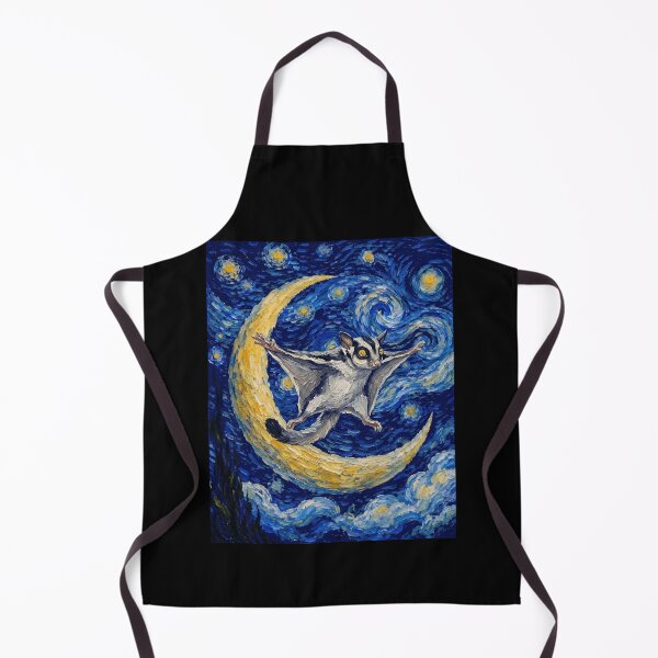 Item preview, Funny Sugar Glider Starry Night Painting Cute Moon Stars Boys Girls Kids designed and sold by FurryHavenPH.