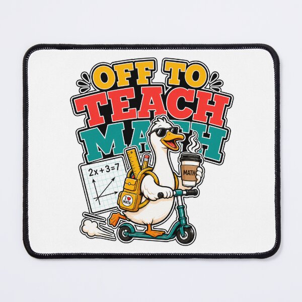 Item preview, Off to Teach Math Funny Goose Math Teacher designed and sold by WeirdlyMild.