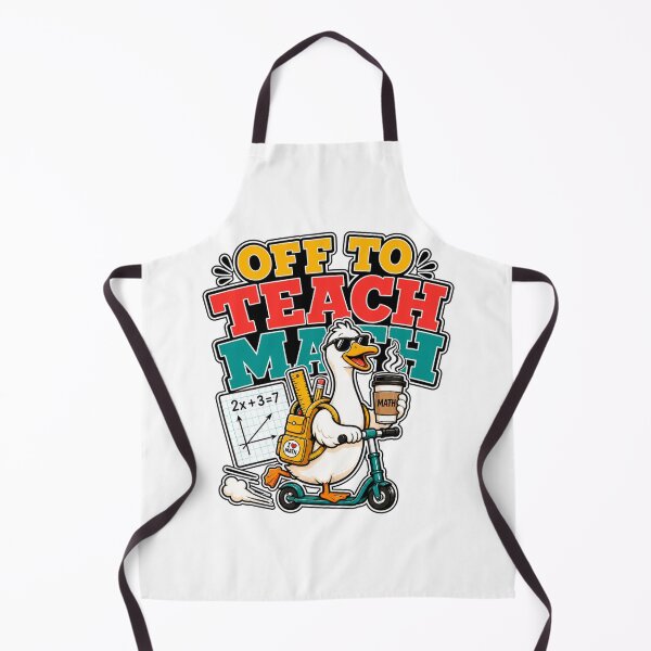 Item preview, Off to Teach Math Funny Goose Math Teacher designed and sold by WeirdlyMild.