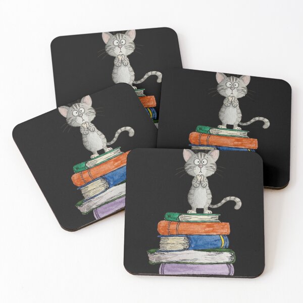 Item preview, Cute Cat Reading Books designed and sold by Alaric4you.