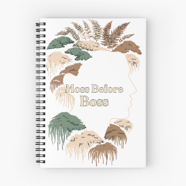 Item preview, Moss Before Boss Mushroom Forager Art designed and sold by VelouraAtelier.