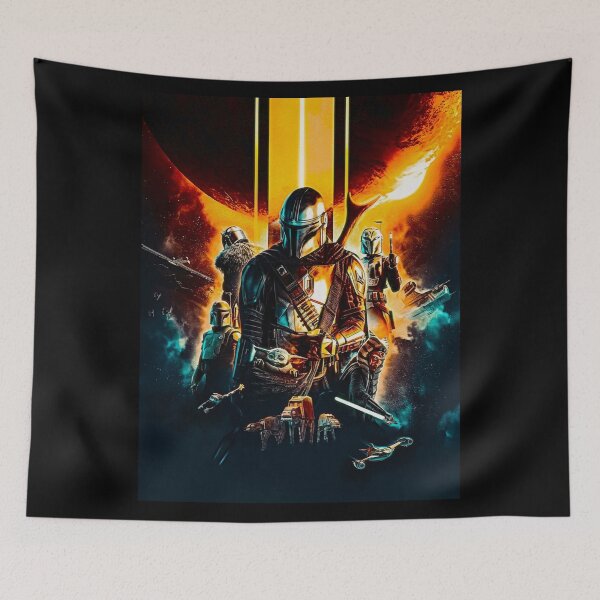Item preview, The Mando and The Child Movie Cinematic Poster Art designed and sold by KAYAPO.