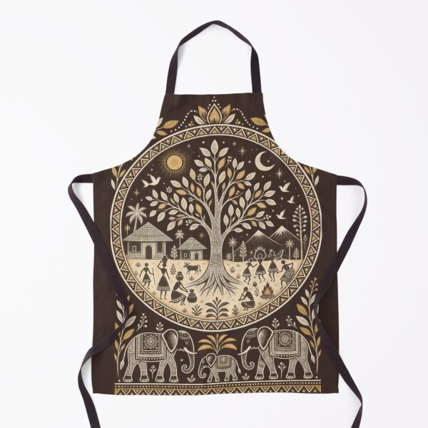 Item preview, Warli Tree of Life – Tribal Nature & Village Folk Art designed and sold by Chirayu1111.