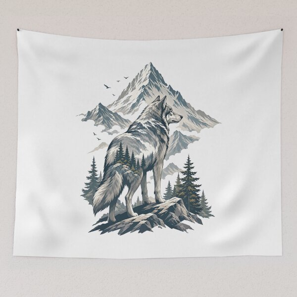 Item preview, Mountain Spirit Wolf designed and sold by Wild Creative Art.