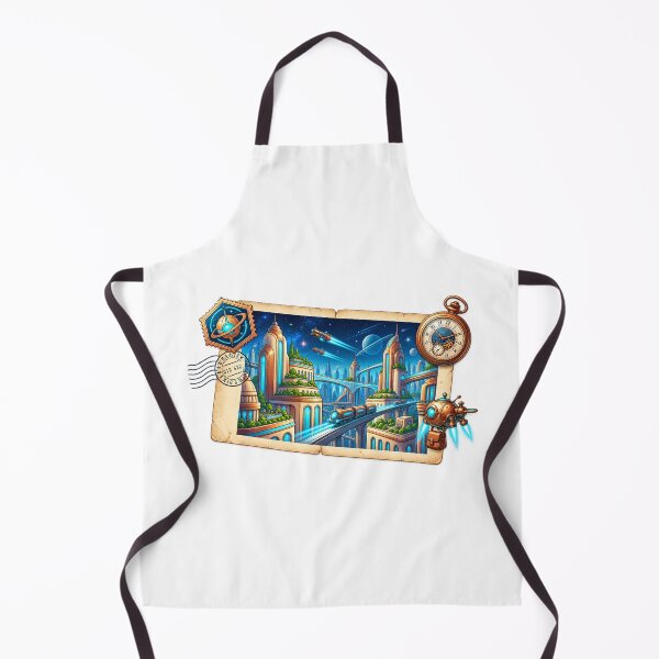 Item preview, Futuristic Space City Postcard | Sci-Fi Travel Through the Galaxy designed and sold by MrDev.