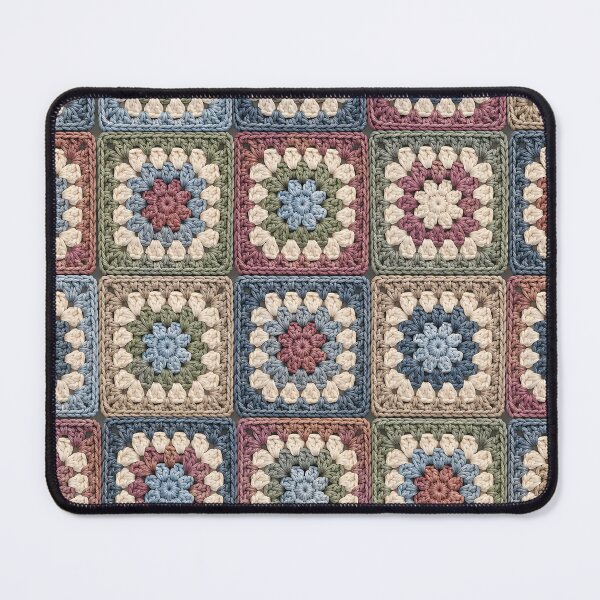 Item preview, Vintage Crochet Granny Squares Pattern – Cozy Handmade Yarn Design designed and sold by blankTeeShirt.
