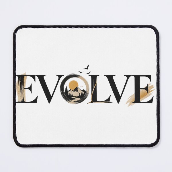 Item preview, EVOLVE – Embrace Growth | Minimalist Nature Inspired Typography designed and sold by Seer beyond Mind.