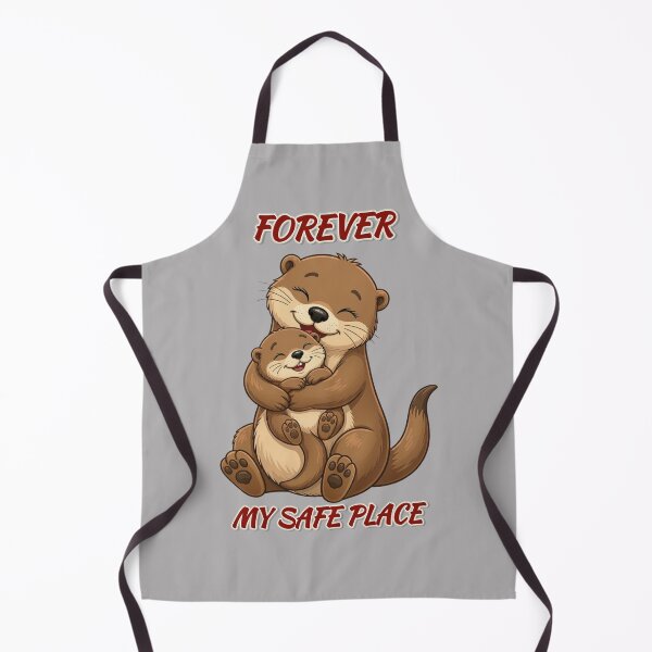 Item preview, Funny Otter Meme Collection - Forever My Safe Place - Mother & Baby Otter designed and sold by MiraLumeStudio.