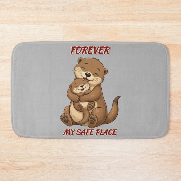 Item preview, Funny Otter Meme Collection - Forever My Safe Place - Mother & Baby Otter designed and sold by MiraLumeStudio.