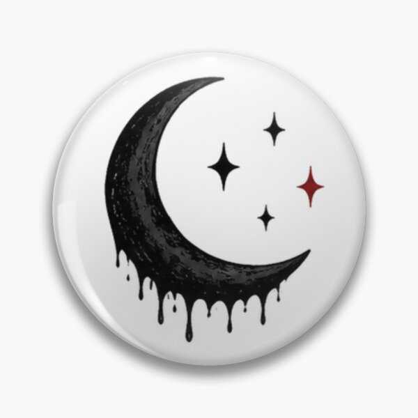 Item preview, Dripping Crescent Moon – Dark Celestial Gothic Design designed and sold by emmmeee55.