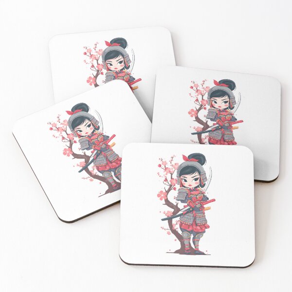 Item preview,  chibi samurai girl cute designed and sold by cutemakerotart.