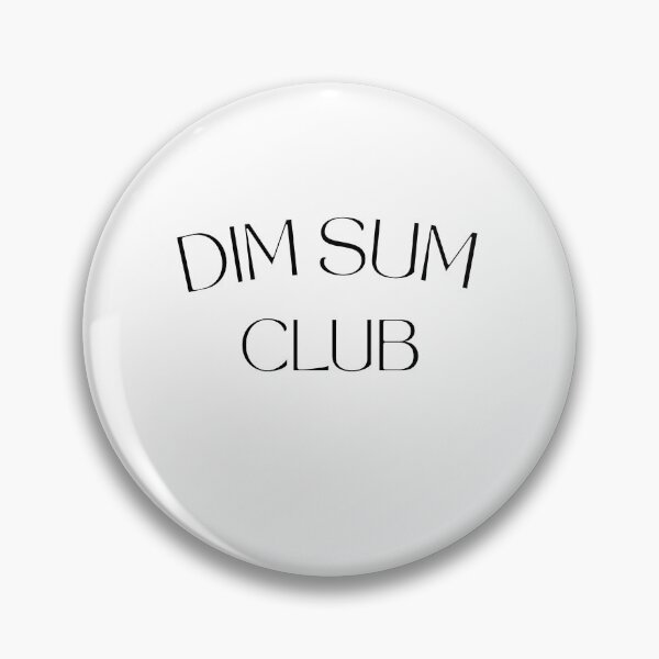 Item preview, Dim Sum Club Elegant Typography Aesthetic Sticker designed and sold by ArtisanPrintHk.