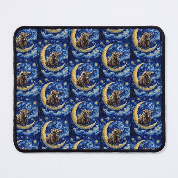 Item preview, Funny Yak Starry Night Painting Cute Moon Stars Boys Girls Kids designed and sold by FurryHavenPH.