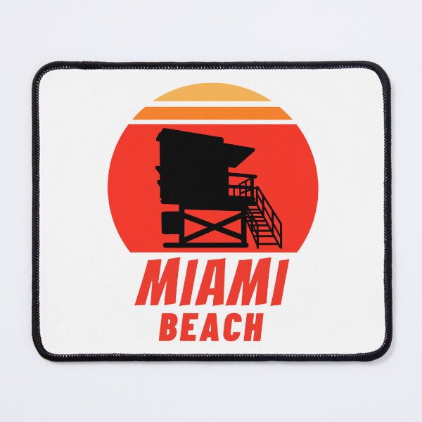 Item preview, Sunset Miami Beach Florida Lifeguard Tower designed and sold by mizam.