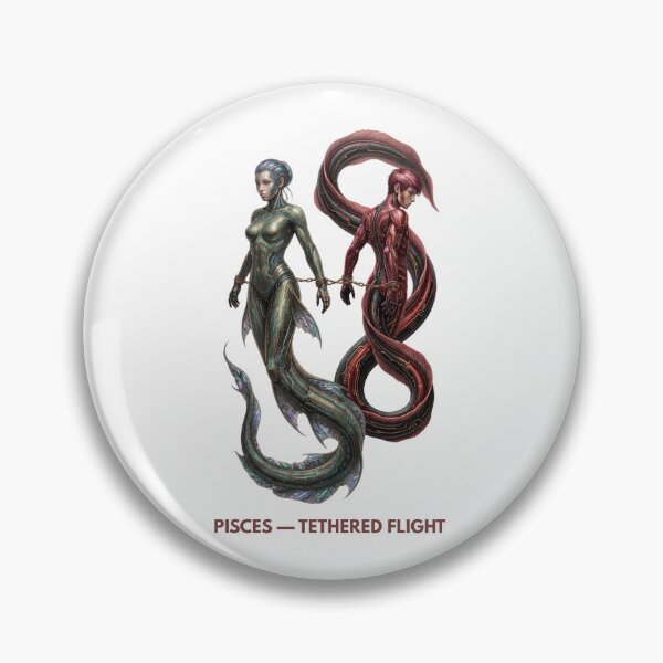 Item preview, Cyber Pisces Zodiac Aphrodite Eros Myth Design designed and sold by CalmFrameArt.