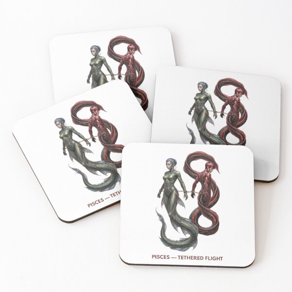 Item preview, Cyber Pisces Zodiac Aphrodite Eros Myth Design designed and sold by CalmFrameArt.
