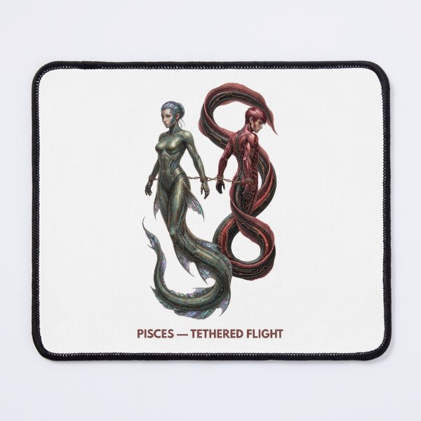 Item preview, Cyber Pisces Zodiac Aphrodite Eros Myth Design designed and sold by CalmFrameArt.