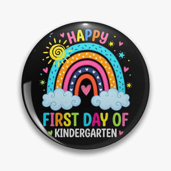 Item preview, Happy First Day of Kindergarten Colorful Rainbow Back to School designed and sold by IsDesignHub.