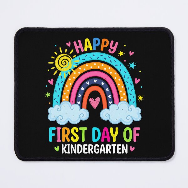 Item preview, Happy First Day of Kindergarten Colorful Rainbow Back to School designed and sold by IsDesignHub.