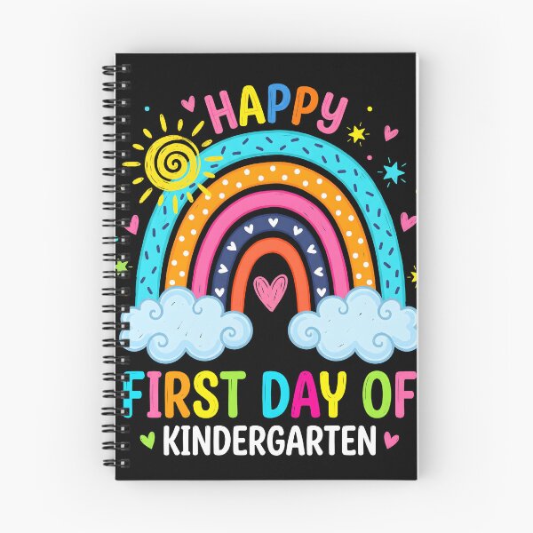 Item preview, Happy First Day of Kindergarten Colorful Rainbow Back to School designed and sold by IsDesignHub.