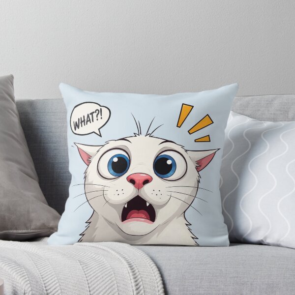 Item preview, Funny Shocked Cat – What?! Surprised Reaction Face Cute Animal Humor designed and sold by waikibi ⭐⭐⭐⭐⭐.