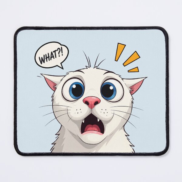 Item preview, Funny Shocked Cat – What?! Surprised Reaction Face Cute Animal Humor designed and sold by waikibi ⭐⭐⭐⭐⭐.