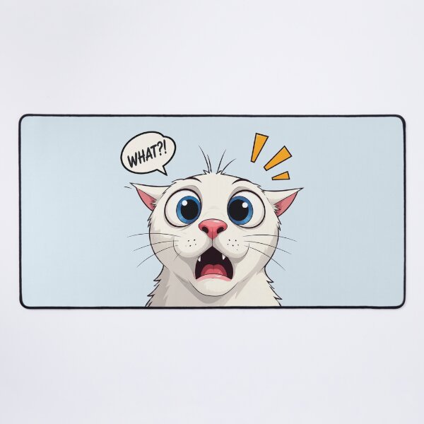 Item preview, Funny Shocked Cat – What?! Surprised Reaction Face Cute Animal Humor designed and sold by waikibi ⭐⭐⭐⭐⭐.