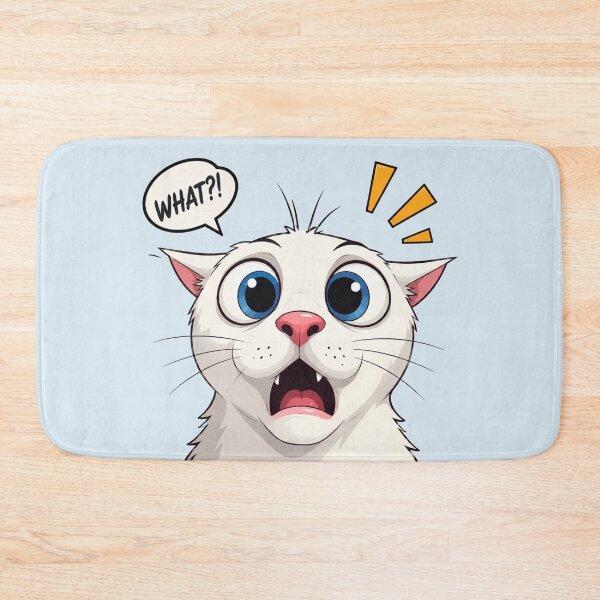 Item preview, Funny Shocked Cat – What?! Surprised Reaction Face Cute Animal Humor designed and sold by waikibi ⭐⭐⭐⭐⭐.