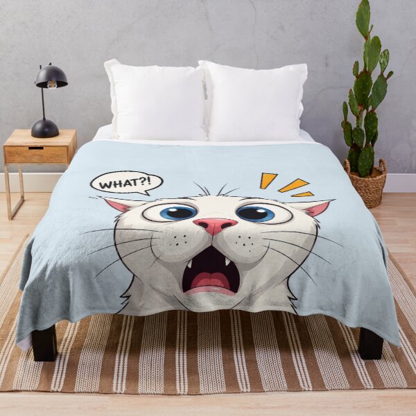 Item preview, Funny Shocked Cat – What?! Surprised Reaction Face Cute Animal Humor designed and sold by waikibi ⭐⭐⭐⭐⭐.