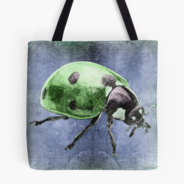 Item preview, Green Seven Spot Ladybug Beetle Macro Insect Specimen designed and sold by Ghoul Enterprises.