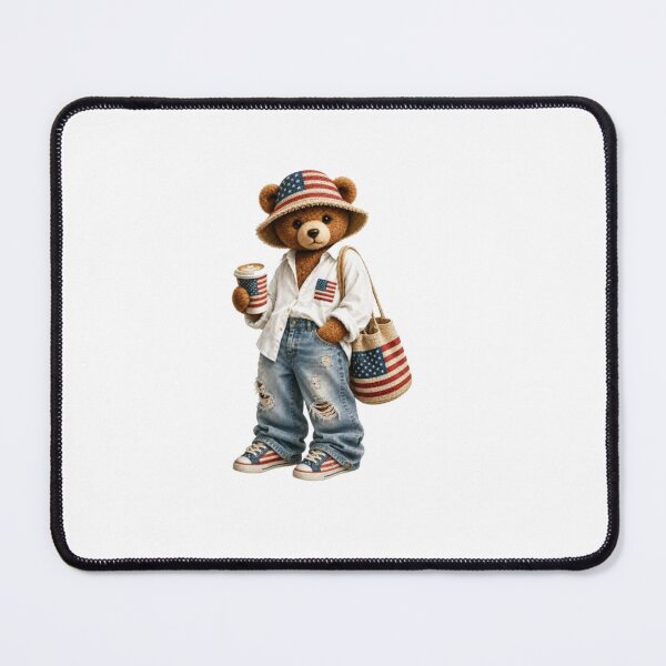 Item preview, Patriotic Teddy Bear Vintage Americana designed and sold by roartusa.