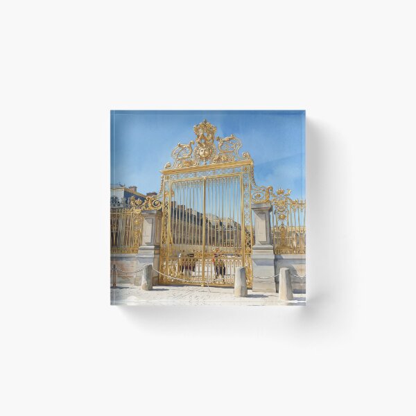 Item preview, Royal Gate of Versailles — Gilded Iron & Sun King Watercolor designed and sold by M.ALK.Watercolor.