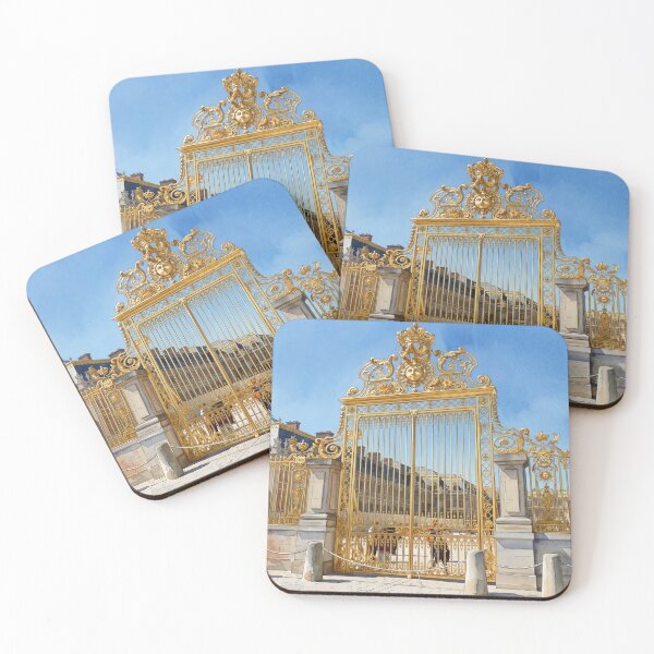 Item preview, Royal Gate of Versailles — Gilded Iron & Sun King Watercolor designed and sold by M.ALK.Watercolor.
