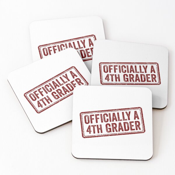Item preview, Back to school Officially A 4th Grader | Back To School Fourth Grade Stamp designed and sold by Uglyandcute.