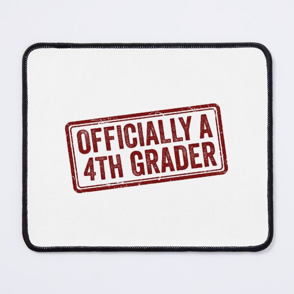 Item preview, Back to school Officially A 4th Grader | Back To School Fourth Grade Stamp designed and sold by Uglyandcute.